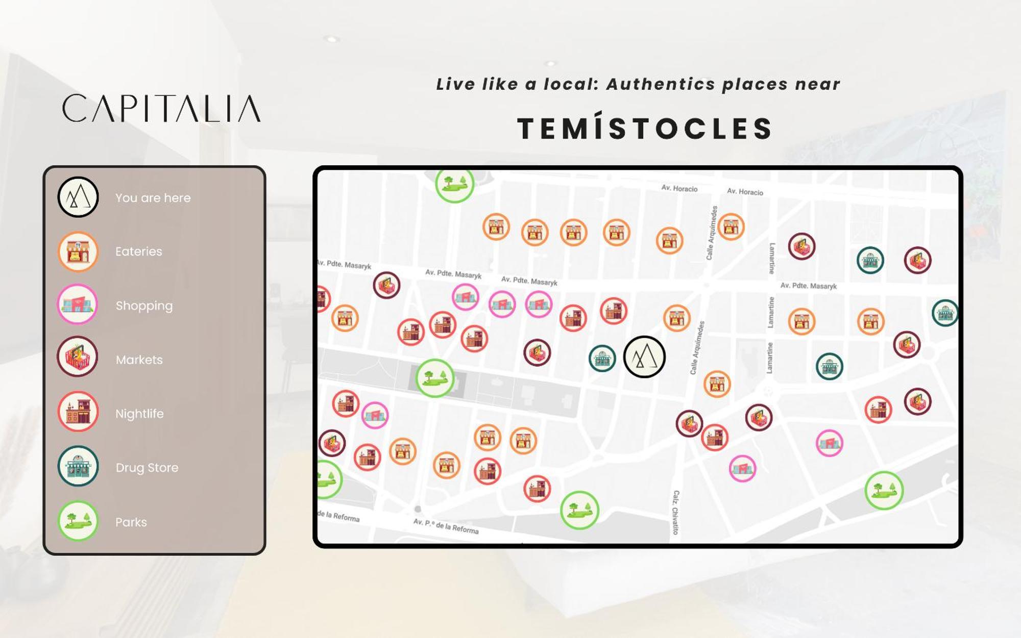 Capitalia - Luxury Apartments - Temistocles 40 Mexico City Exteriör bild